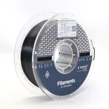 3D drukas pavediens Gembird PETG 1.75 mm Melns 1 kg