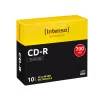 Intenso 10 x CD-R - 700MB (80 min) 40x - plānā kastītē (1001622)