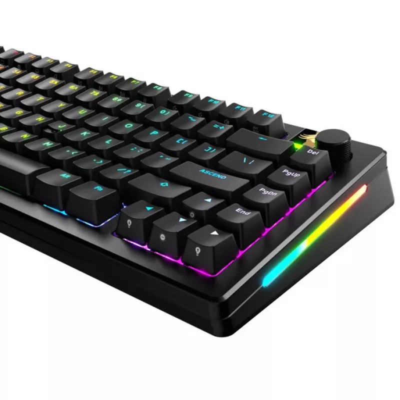 GLORIOUS GPBT Backlit Keycaps — ANSI izkārtojums, PBT materiāls, melns