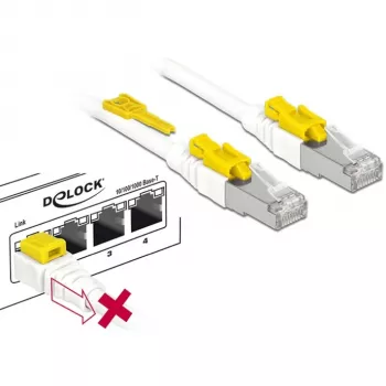 Tīkla kabelis DeLOCK 85335 RJ-45 Cat6a 5m Balts