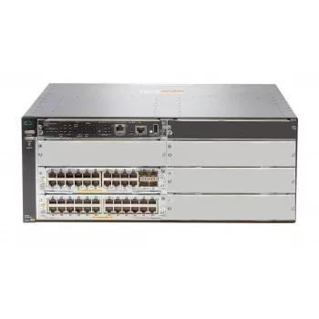 Pārvaldāms L3 slēdzis HP HPE 5406R 44GT PoE+ un 4×SFP+ (bez barošanas bloka) — 44×Gigabit RJ-45, 4×10Gb SFP+, PoE+, 960 Gbit/s, 4U