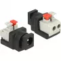 DELOCK 65524 Dzimuma pārveidotājs DC 5.5 x 2.1 mm Melns Sudrabs
