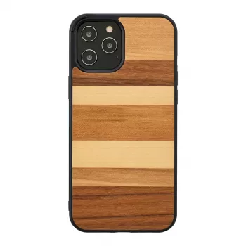 Telefona maciņš man and wood iPhone 12 / 12 Pro — melna smilts
