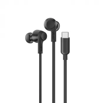Vadu iekšējie austiņas Belkin SoundForm G3H0003HQBK ar USB-C savienotāju un aktīvo trokšņu slāpēšanu (melna)