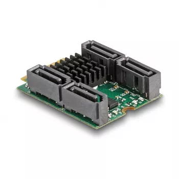 DeLOCK 61062 Iekšējais SATA adapteris M.2 uz SATA 6 Gbit/s RAID 0 1 10 JBOD