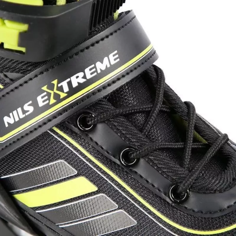 Nils Extreme NH18191 2IN1 Inline Skates MELNI/Laima IZM. L (39-43) Ar Maināmiem Hokeja Slidām