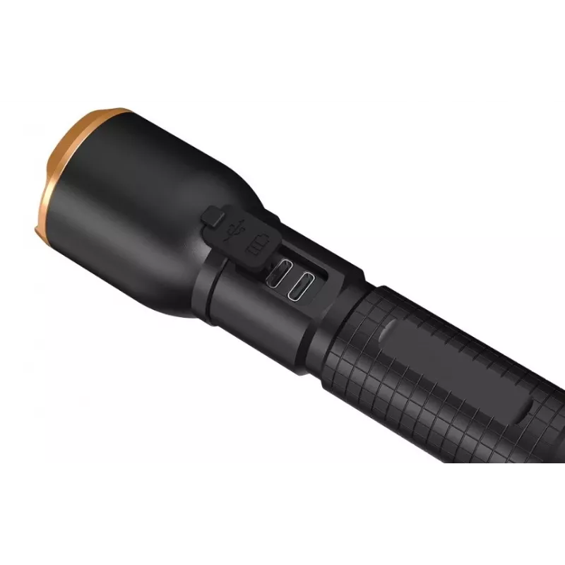 Lukturis Duracell DF2500R — melns, uzlādējams rokas lukturis