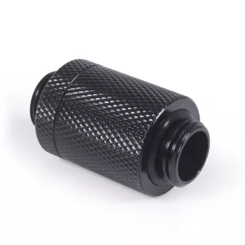 Alphacool ES D-Plug 25,5 mm G1/4 AG uz G1/4 AG - Deep Black (17580)