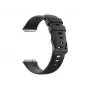 FIXED Silikona siksniņa Huawei Band 8/9/10 — Melna, nomaināma, ādai draudzīga