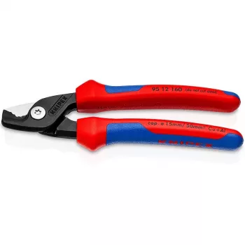 Kabeļa griezējs Knipex StepCut melns zils sarkans