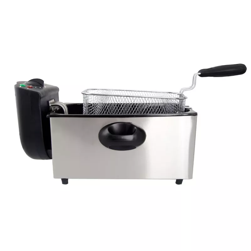 Fritieris ESPERANZA FALAFEL Single 3 L — nerūsējošā tērauda bļoda, 2200 W, regulējams termostats
