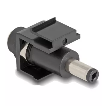 DeLOCK Keystone modulis DC 5.5 x 2.1 mm sievišķais-uz-vīrišķo melns