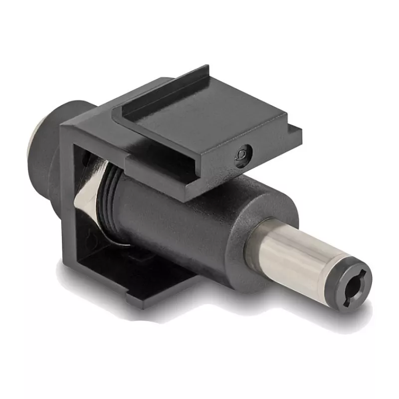 DeLOCK Keystone modulis DC 5.5 x 2.1 mm sievišķais-uz-vīrišķo melns
