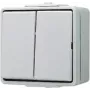 JUNG 605 W - Drucktasten-Schalter - 2P - Verkabelt - Grau - Duroplast - 250 V