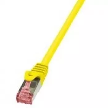Logilink PrimeLine - Patch-Cable - RJ-45 (vīriešu) - RJ-45 (vīriešu) - 7,5 m - SFTP, PiMF - CAT 6 - presēts, gluds, bezhalogēns - dzeltens (CQ2087S)