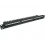 Patch panel Alantec PK001 24-portu UTP Cat.6 1U 19 collu – 24x RJ45, U/UTP (UTP), melns