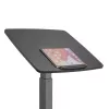 Pārnēsājams dators ar ratiņiem, regulējams augstumā līdz 113 cm, slīpums līdz 30°, melns