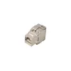 Alantec MKB-S6-1 RJ45 keystone ligzda, STP Cat6, bez instrumentiem, sudraba