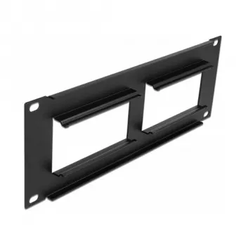 Patch Panel DeLOCK Easy 45 10 inch 2U Melns