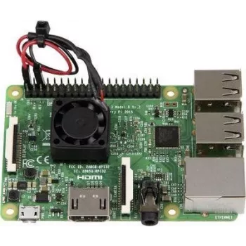Joy-it Raspberry Pi® Dzesēšanas komplekts rb-heatsink2 — Banana Pi, Cubieboard, pcDuino, Arduino, Raspberry Pi®, Raspberry Pi® 3 B, Rasp