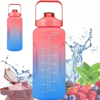 Extralink Motivācijas Ūdens Pudele, 2000ml, Sarkana-Zila, BUT-994
