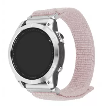 Fixed Sporty Strap Garmin QuickFit 22mm | 160-210 mm | Roze zelts | Neilons