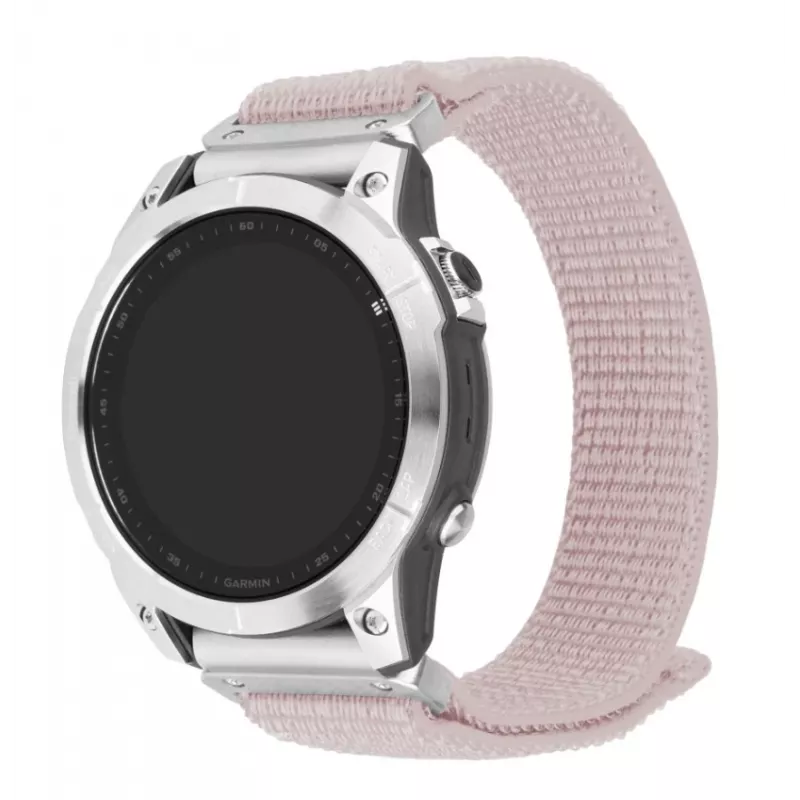 Fixed Sporty Strap Garmin QuickFit 22mm | 160-210 mm | Roze zelts | Neilons