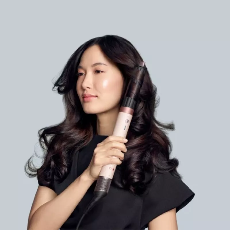 Dyson Airwrap Coanda2x Straight + Wavy Multistyler krēm/rozā zelts, Bluetooth, 1700 W (bojāts iepakojums)