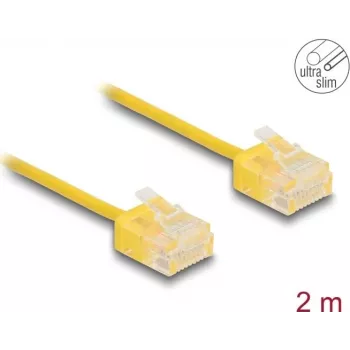 DeLOCK RJ45 Cat.6 UTP tīkla kabelis 2m Dzeltens