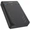HDD/SSD ārējais korpuss Unitek Y-3035 — 2.5/3.5 collu SATA, USB 3.2 Gen 1 (USB Type-B), 6 Gbit/s, melns, ar tīkla adapteri