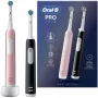Elektriskā zobu birste Oral-B Pro 1 Duo — Melna/Rozā, 2 tīrīšanas režīmi