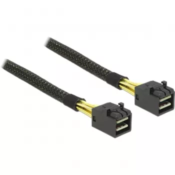 Delock iekšējais SAS kabelis - SAS 6Gbit/s - 4x Mini SAS HD (SFF-8643) pret 4x Mini SAS HD (SFF-8643) - 1,0m - priekš P/N: 62703, 62704 (83387)