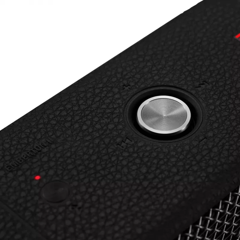 Portatīvais Bluetooth skaļrunis Marshall Emberton II Black Steel — kompakts, bezvadu audio