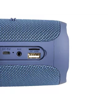 Portatīvais skaļrunis MANTA SPK130GO BT — Bluetooth 5.0, TWS, FM, 10W RMS, uzlādējams (melns, 8×8×19 cm)