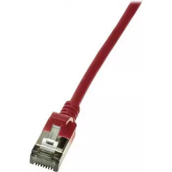 Tīkla kabelis LogiLink Slim U/FTP Sarkans RJ-45 Cat6a 0,3 m