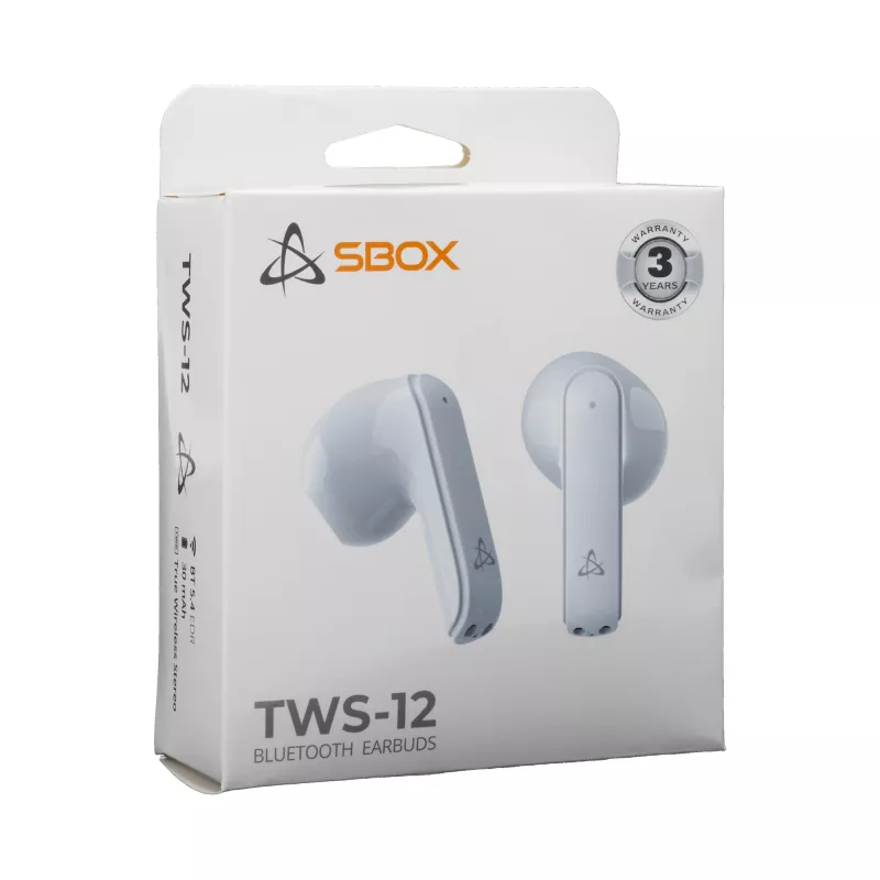 Austiņas SBOX EB-TWS12 Baltas