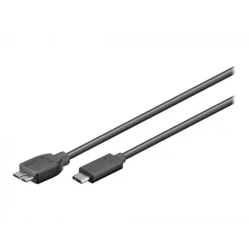 Wentronic goobay USB kabelis - Micro-USB B (vīriešu) uz USB-C (vīriešu) - USB 3.1 - 60 cm - reversīvs C spraudnis (67995)