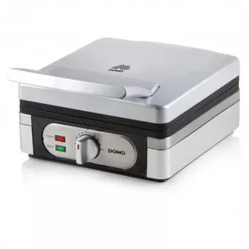 Vafeļu gatavotājs Domo DO 9047 W, 2 vafeles, 1400 W, sudraba
