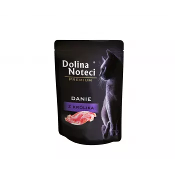 Slapjā barība kaķiem dolina noteci Premium Trusis 85 g pastēte