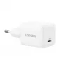 UGREEN Lādētājs Nexode N Series X513 30W GaN USB-C viena porta ātrais lādētājs, 100–240V, balts