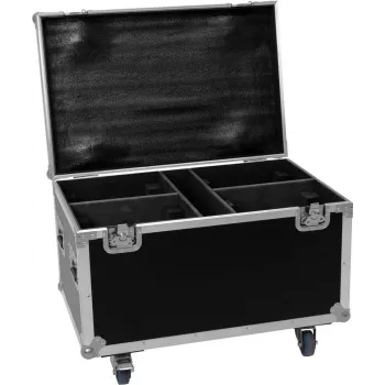 Flightcase Roadinger 4x TMH-X4 (31001061) — aizsargājošs transporta koferis četrām ierīcēm