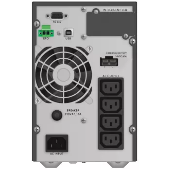 Nepārtrauktās barošanas avots PowerWalker VFI 1000 TGB — 1 kVA (900 W), Double-conversion Online, 4× C13 ligzdas, USB, RS-232, EPO
