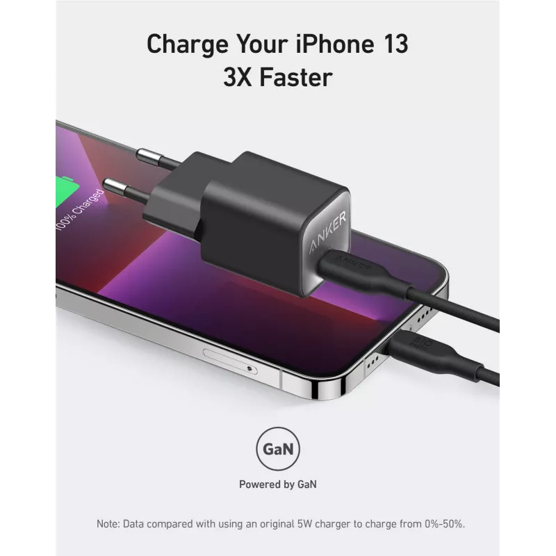 Anker 511 lādētājs (Nano 3), 30 W, 1x USB-C, balts