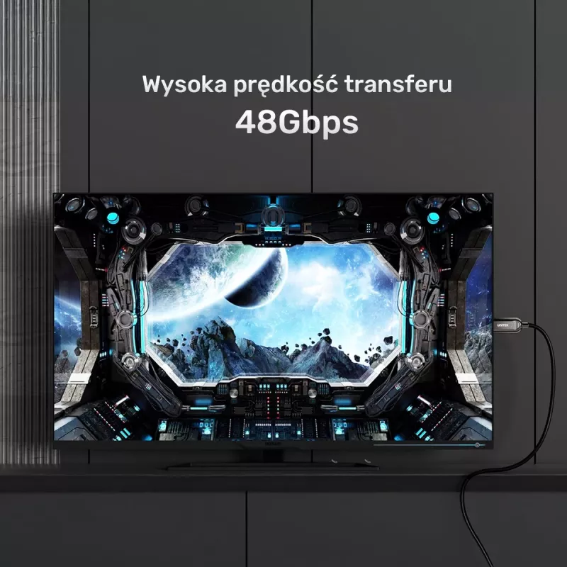 HDMI optiskais kabelis 2.1 AOC 8K120Hz 3m C11085GY03-3