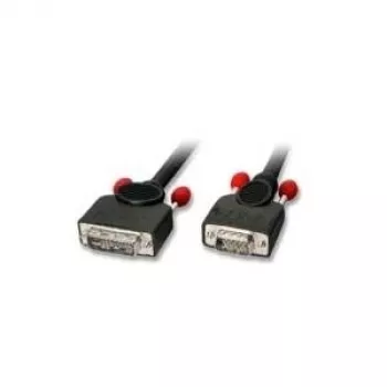 Lindy 3 m DVI-A/VGA kabelis VGA (D-Sub) Melns