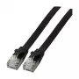 EFB K5545SW.3 Ethernet Patch Cable Melns