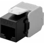Wentronic Goobay CAT 6a KeyStone RJ45 Jack, Neekranēts, 500MHz, Melns-Balts (90692)