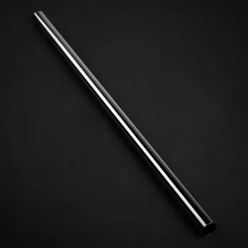 Bitspower None Chamfer Brass Hard Tubing 12mm AD, 500mm - melns spīdums