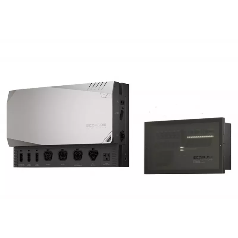 EcoFlow ZMM100-COMBO2-EU Power Prepared Kit, kabeļu/adapteru komplekts, 5 gab., stiprināms pie sienas, melns/pelēks