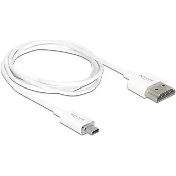 HDMI kabelis DeLOCK 85149 1m HDMI Type A uz Type D Balts